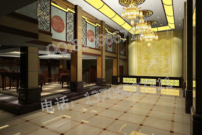 中式酒店大廳設計